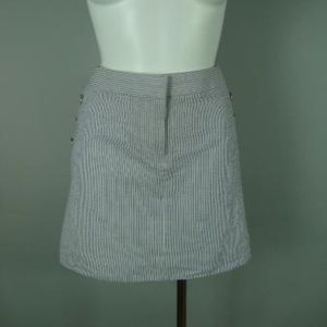 J. Crew pinstripe Seersucker Mini Skirt 12